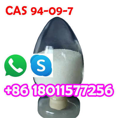 99% Κρυστάλλινη βενζοκαΐνη Cas 94-09-7 Αμερικανίνη BMK σκόνη