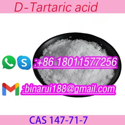 BMK D-Ταρταρικό οξύ CAS 147-71-7 (2S,3S) -Ταρταρικό οξύ λεπτές χημικές ενδιάμεσες ουσίες τροφικής ποιότητας